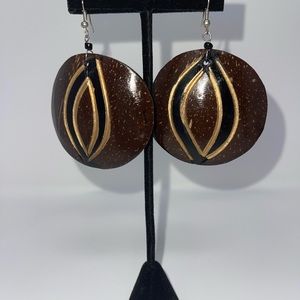 Ethnic Handmade Coconut Shell Earrings